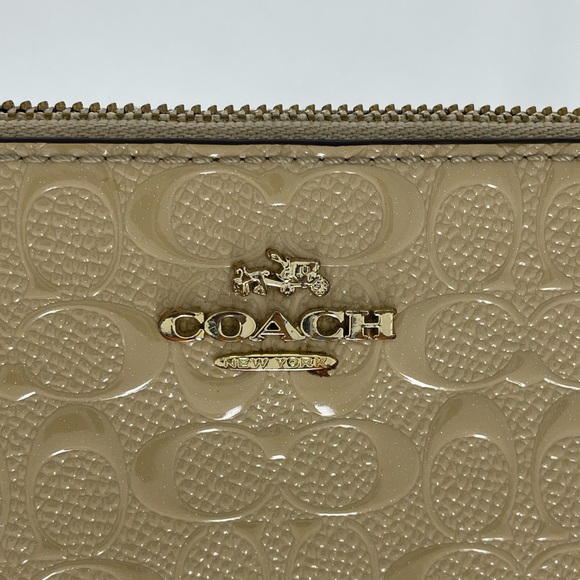 MT330-Pre-Loved COACH Large Flap Wallet w/Matching Wristlet - Picture 11 of 14